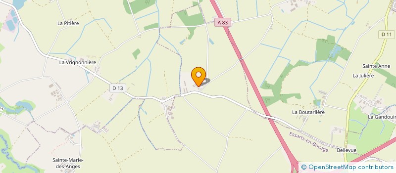 localisation de l'entreprise MONSIEUR DOMINIQUE LANDRIEAU  ESSARTS-EN-BOCAGE