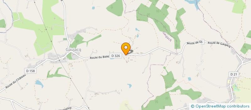 localisation de l'entreprise MONSIEUR DOMINIQUE LANNELONGUE  GAUJACQ