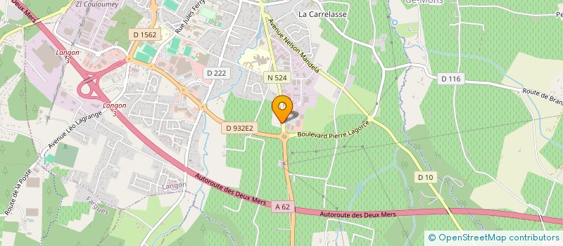 localisation de l'entreprise MONSIEUR DOMINIQUE LAPOUJADE  LANGON