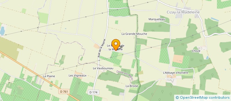 localisation de l'entreprise MONSIEUR DOMINIQUE LAROCHE à DOUE-EN-ANJOU