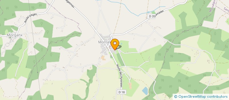 localisation de l'entreprise MONSIEUR DOMINIQUE LARRIEU  MONSEGUR