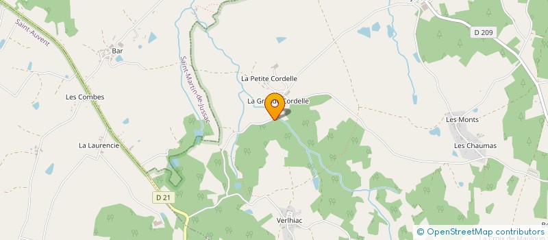 localisation de l'entreprise MONSIEUR DOMINIQUE LATHIERE à COGNAC-LA-FORET