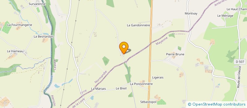 localisation de l'entreprise MONSIEUR DOMINIQUE LAUNAY à CEAUCE