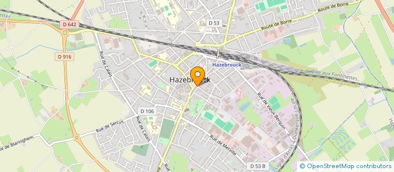 localisation de l'entreprise MONSIEUR DOMINIQUE LAUWERS à HAZEBROUCK
