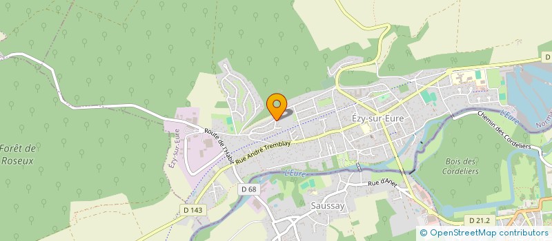 localisation de l'entreprise MONSIEUR DOMINIQUE LE BELLEGO  EZY-SUR-EURE