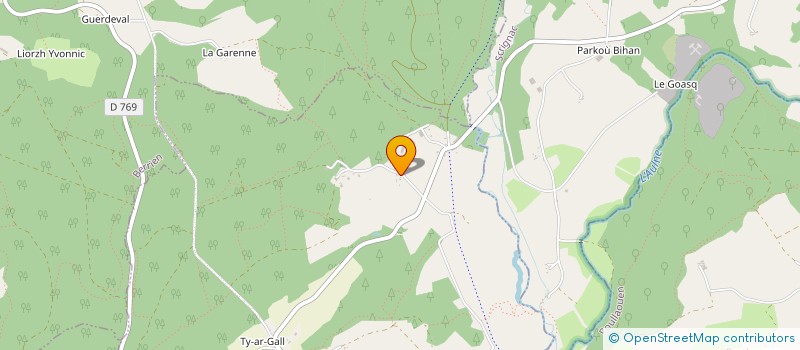 localisation de l'entreprise MONSIEUR DOMINIQUE LE FOLL  POULLAOUEN