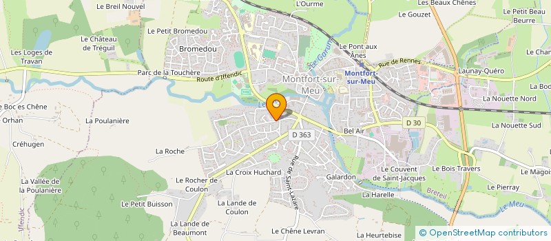 localisation de l'entreprise MONSIEUR DOMINIQUE LE FOLLEZOU  MONTFORT-SUR-MEU