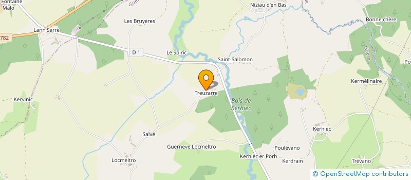 localisation de l'entreprise MONSIEUR DOMINIQUE LE FUR à GUERN