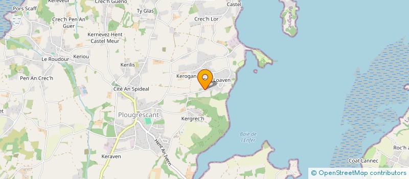 localisation de l'entreprise MONSIEUR DOMINIQUE LE GOAS  PLOUGRESCANT