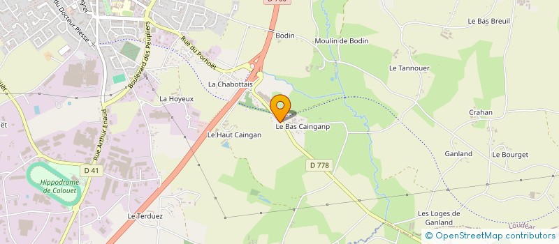 localisation de l'entreprise MONSIEUR DOMINIQUE LE GOFF à LOUDEAC