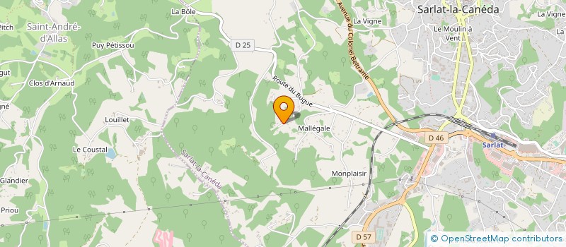 localisation de l'entreprise MONSIEUR DOMINIQUE LE KERVERN à SARLAT-LA-CANEDA