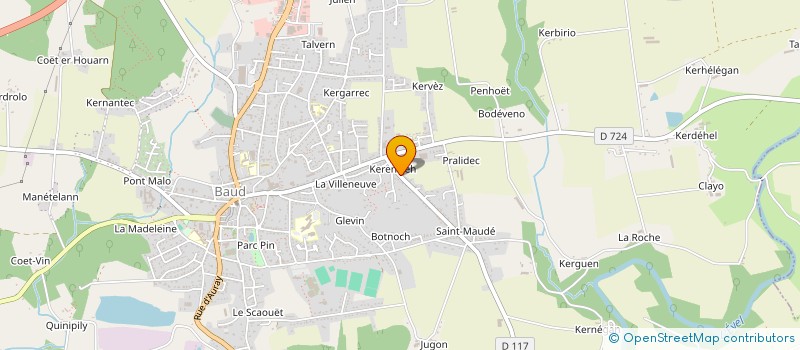 localisation de l'entreprise MONSIEUR DOMINIQUE LE METAYER  BAUD