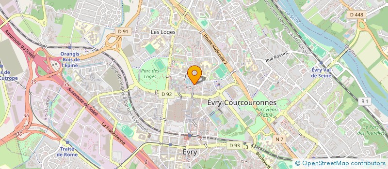 localisation de l'entreprise MONSIEUR DOMINIQUE LE MOAL à EVRY-COURCOURONNES