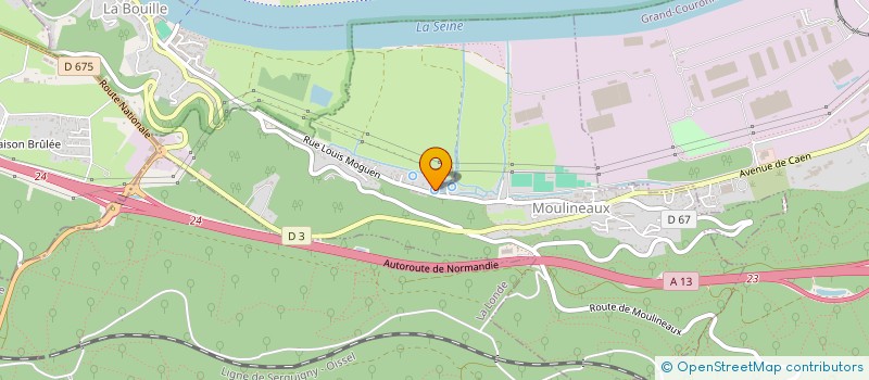 localisation de l'entreprise MONSIEUR DOMINIQUE LE MOEL  MOULINEAUX