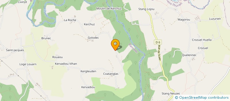 localisation de l'entreprise MONSIEUR DOMINIQUE LE NAY  BANNALEC