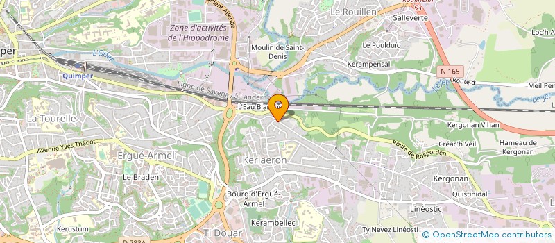 localisation de l'entreprise MONSIEUR DOMINIQUE LE PAGE à QUIMPER