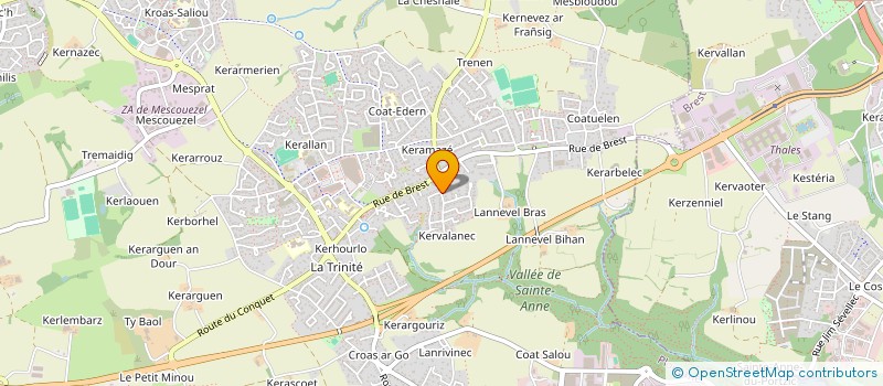 localisation de l'entreprise MONSIEUR DOMINIQUE LE PAGE  PLOUZANE