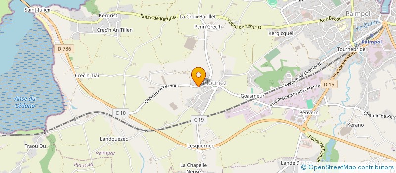 localisation de l'entreprise MONSIEUR DOMINIQUE LE PEUCH à PAIMPOL
