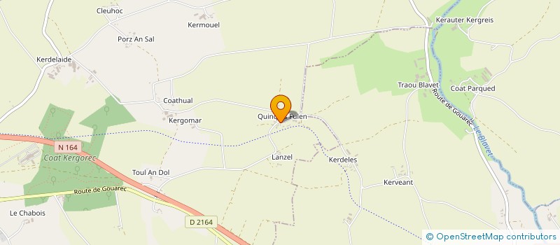 localisation de l'entreprise MONSIEUR DOMINIQUE LE ROUX  PLOUGUERNEVEL