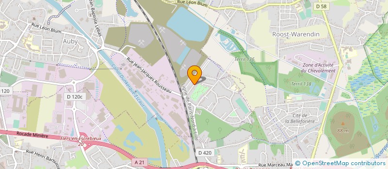 localisation de l'entreprise MONSIEUR DOMINIQUE LEBLANC  AUBY