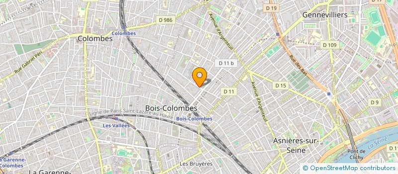 localisation de l'entreprise MONSIEUR DOMINIQUE LEBLANC à BOIS-COLOMBES