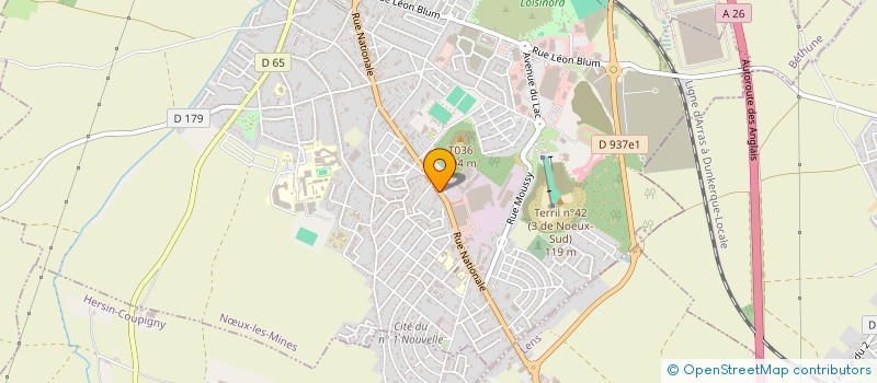 localisation de l'entreprise MONSIEUR DOMINIQUE LEBON  NUX-LES-MINES