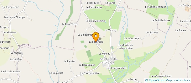 localisation de l'entreprise MONSIEUR DOMINIQUE LEBRAY à SAINT-CYR-LA-ROSIERE