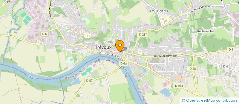 localisation de l'entreprise MONSIEUR DOMINIQUE LEBRUN à TREVOUX
