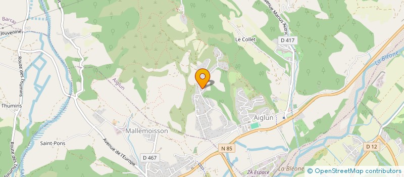 localisation de l'entreprise MONSIEUR DOMINIQUE LECA  AIGLUN