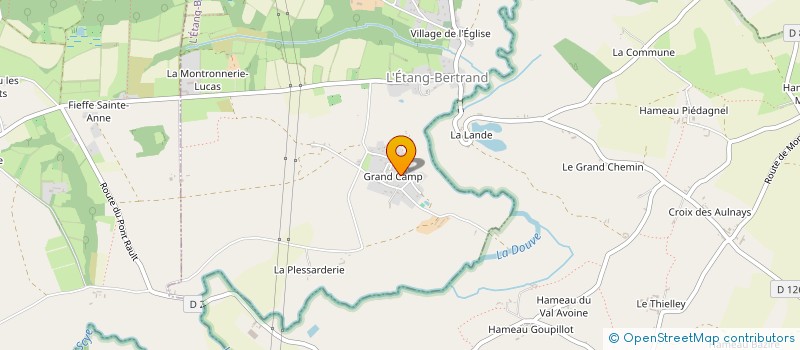 localisation de l'entreprise MONSIEUR DOMINIQUE LECACHEUR  L'ETANG-BERTRAND