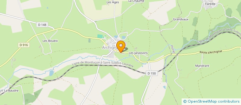 localisation de l'entreprise MONSIEUR DOMINIQUE LECLERC  ARCHIGNAT