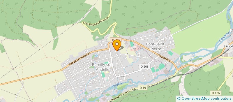 localisation de l'entreprise MONSIEUR DOMINIQUE LECLERC  ROMILLY SUR ANDELLE