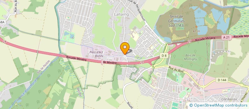 localisation de l'entreprise MONSIEUR DOMINIQUE LECLERCQ  AUBERCHICOURT