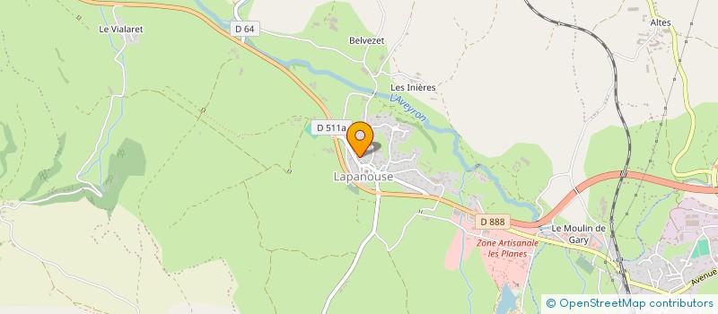 localisation de l'entreprise MONSIEUR DOMINIQUE LECOMTE  SEVERAC D'AVEYRON