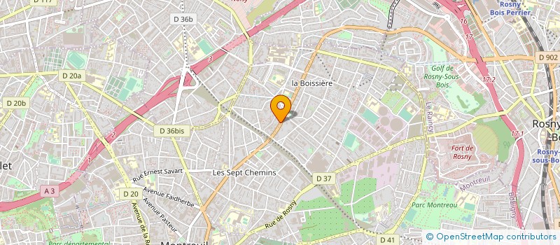 localisation de l'entreprise MONSIEUR DOMINIQUE LECORVAISIER à MONTREUIL
