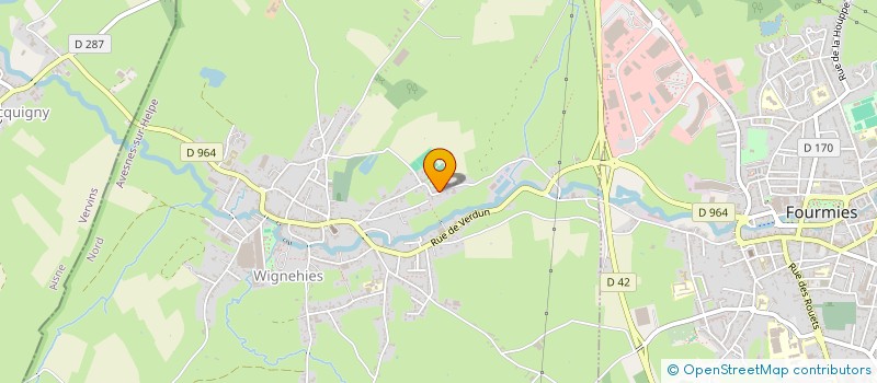 localisation de l'entreprise MONSIEUR DOMINIQUE LEFEBVRE  WIGNEHIES