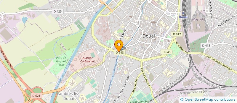 localisation de l'entreprise MONSIEUR DOMINIQUE LEFEBVRE à DOUAI