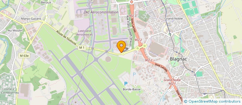 localisation de l'entreprise MONSIEUR DOMINIQUE LEFEBVRE  BLAGNAC
