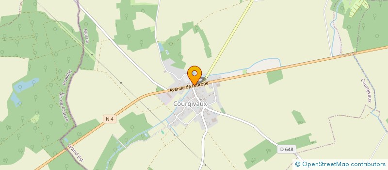 localisation de l'entreprise MONSIEUR DOMINIQUE LEFRANC  COURGIVAUX