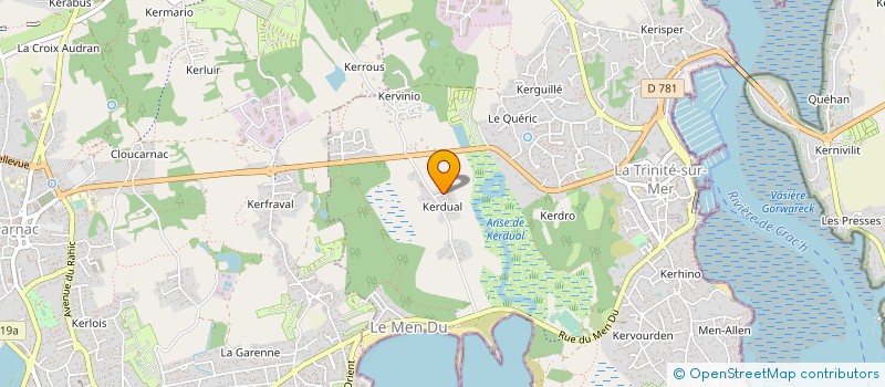 localisation de l'entreprise MONSIEUR DOMINIQUE LEGENDRE  LA TRINITE-SUR-MER