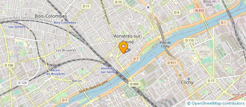 localisation de l'entreprise MONSIEUR DOMINIQUE LEGENDRE  ASNIERES-SUR-SEINE