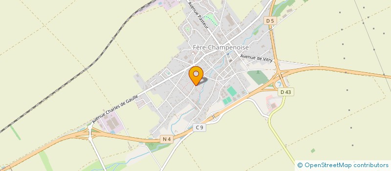 localisation de l'entreprise MONSIEUR DOMINIQUE LEGRAND  FERE-CHAMPENOISE