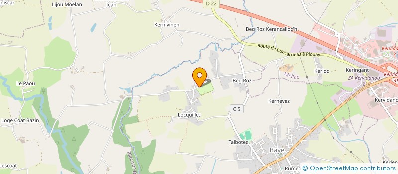 localisation de l'entreprise MONSIEUR DOMINIQUE LEMARIE  BAYE