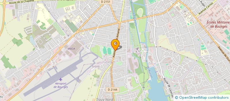 localisation de l'entreprise MONSIEUR DOMINIQUE LEPINAT  BOURGES