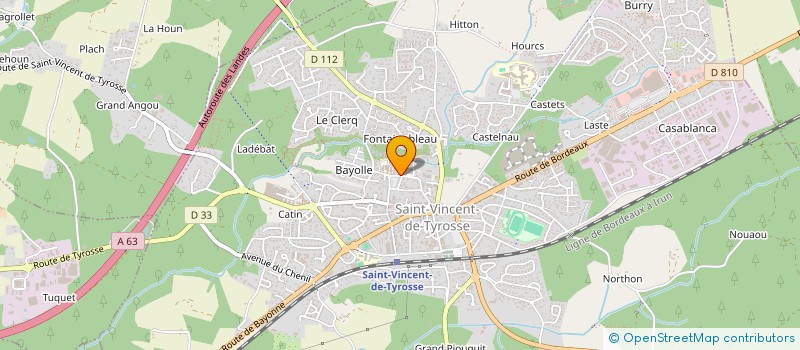 localisation de l'entreprise MONSIEUR DOMINIQUE LEPINE  SAINT-VINCENT-DE-TYROSSE