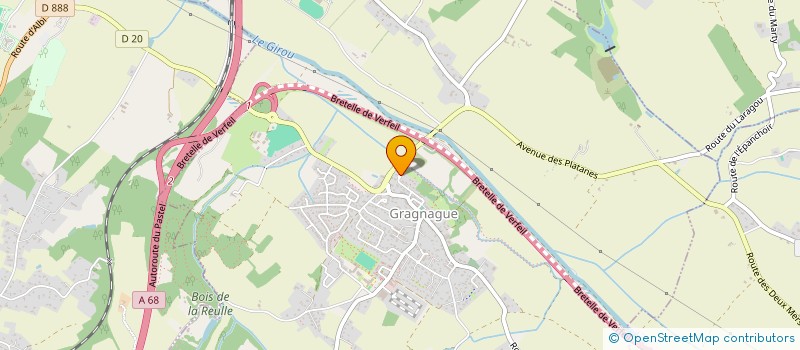 localisation de l'entreprise MONSIEUR DOMINIQUE LERAN  GRAGNAGUE