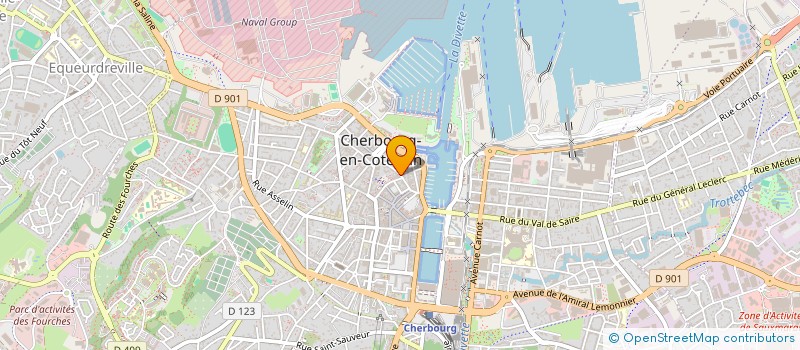 localisation de l'entreprise MONSIEUR DOMINIQUE LEROUXEL à CHERBOURG-EN-COTENTIN