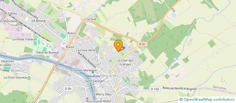 localisation de l'entreprise MONSIEUR DOMINIQUE LEROY  DESCARTES