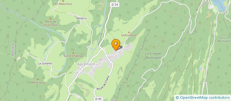 localisation de l'entreprise MONSIEUR DOMINIQUE LOCATELLI à APREMONT