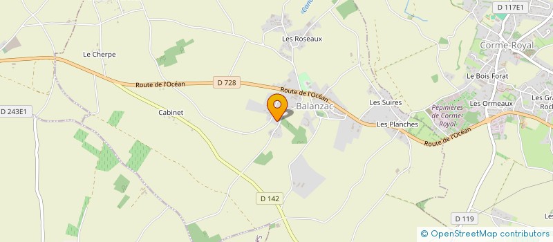 localisation de l'entreprise MONSIEUR DOMINIQUE LOISEAU à BALANZAC